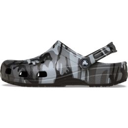 Crocs Unisex Clog Classic Camouflage Black Slate Grey M9W11/42-43