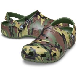 Crocs Unisex Clog Classic Camouflage Army Green Multi M9W11/42-43