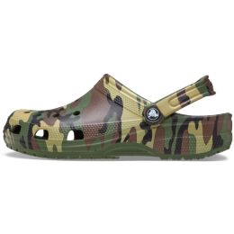 Crocs Unisex Clog Classic Camouflage Army Green Multi M11/45-46