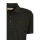 Hubertus Herren Polo Shirt mit Stick "Hirsch" Schwarz