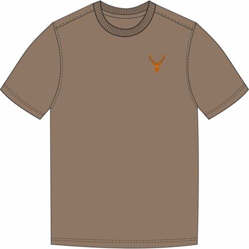Hubertus Herren T-Shirt mit Stick"Hirsch"