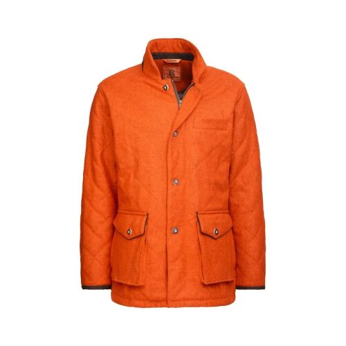Rascher Herren Signal-Loden-Steppjacke Jakko Deluxe Thinsulate® Orange-Melange 50