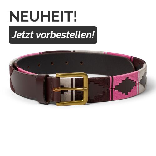 Waidmanns Unisex Pologürtel Pink Weiß
