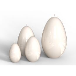 Engels Kerzen Gelackte Oster-Ei-Objektkerze Glanz-Lack Olive M Nr. 3 gl&auml;nzend, &Oslash; 8 H 12 cm