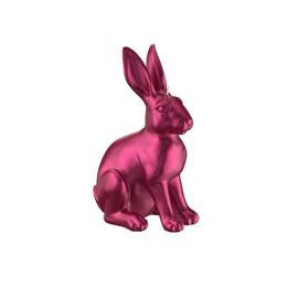 Engels Kerzen Gelackte Objektkerze Hase Glanz-Lack Olive