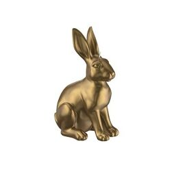 Engels Kerzen Gelackte Objektkerze Hase Glanz-Lack Olive