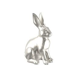Engels Kerzen Gelackte Objektkerze Hase Glanz-Lack Olive