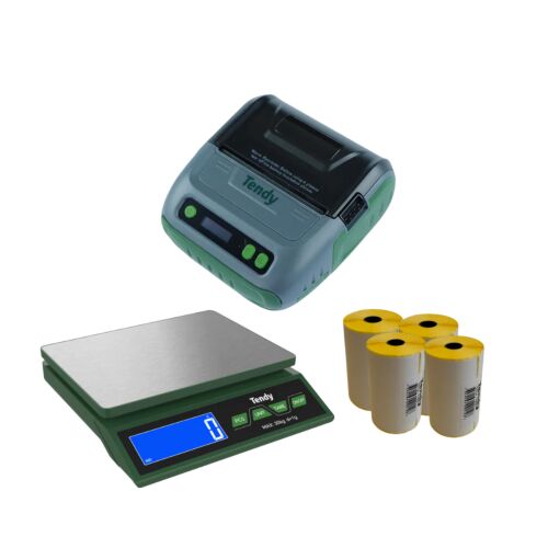 Tendy Set 2 - Etikettendrucker, Tischwaage, Etiketten