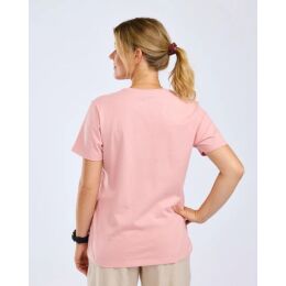 Pinewood Damen T-Shirt Finnveden Recycled Outdoor D.Pink Melange Adventure