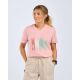 Pinewood Damen T-Shirt Finnveden Recycled Outdoor D.Pink Melange Adventure