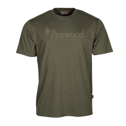 Pinewood Herren T-Shirt Outdoor Life dunkel Grün