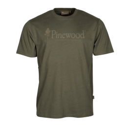 Pinewood Herren T-Shirt Outdoor Life dunkel Grün