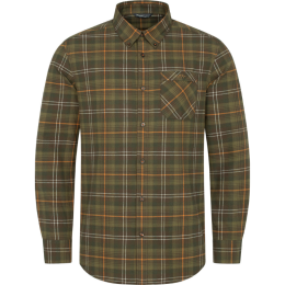 Blaser Herren Hemd Julian Flanell Grün/Offwhite/Orange