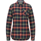 Blaser Damen Bluse Martina Flanell Dunkel Oliv/Rot