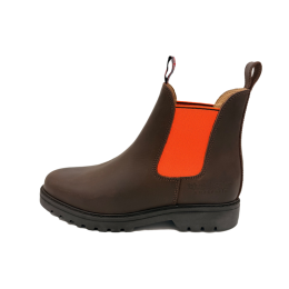 Blue Heeler Chelsea Boots Jackaroo Braun/Orange
