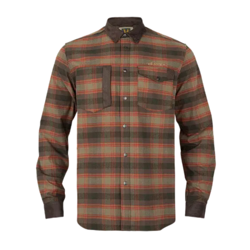 Härkila Herren Shirt Aivak L/S Autumn Orange Check