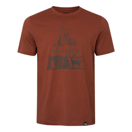 Härkila Herren T-Shirt Nature Autumn Orange