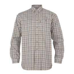 Härkila Herren Hemd Milford Blue/Beige Check