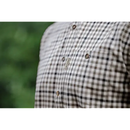 H&auml;rkila Herren Hemd Milford Blue/Beige Check