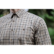 Härkila Herren Hemd Milford Blue/Beige Check