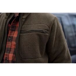 H&auml;rkila Herren Fleecejacke Torsby Dark Brown