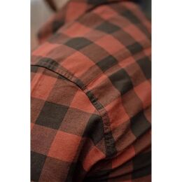 H&auml;rkila Herren Hemd Scandinavien Autumn Orange Check