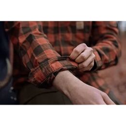 H&auml;rkila Herren Hemd Scandinavien Autumn Orange Check