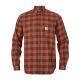 Härkila Herren Hemd Scandinavien Autumn Orange Check