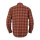 Härkila Herren Hemd Scandinavien Autumn Orange Check