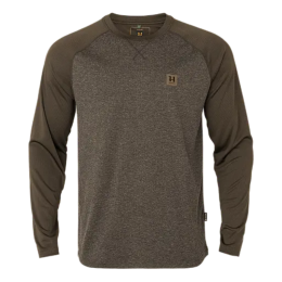 Härkila Herren Langarmshirt Kodiak CleverWool Dark...