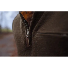 H&auml;rkila Herren Half-Zip Annaboda WSP Knit Demitasse Brown