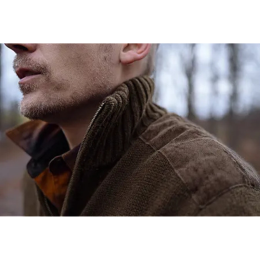 H&auml;rkila Herren Half-Zip Annaboda WSP Knit Demitasse Brown