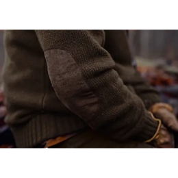 H&auml;rkila Herren Half-Zip Annaboda WSP Knit Demitasse Brown