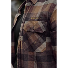 H&auml;rkila Herren Hemd Asmund Rust Brown Check