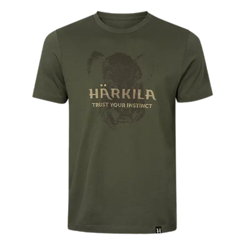 Härkila T-Shirt Wildboar Logo Forest Night