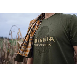 H&auml;rkila T-Shirt Wildboar Logo Forest Night