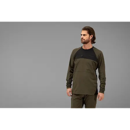 H&auml;rkila Herren Langarmshirt Heat USB-C Willow Green/Black