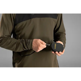 H&auml;rkila Herren Langarmshirt Heat USB-C Willow Green/Black