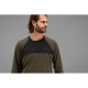Härkila Herren Langarmshirt Heat USB-C Willow Green/Black