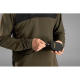 Härkila Herren Langarmshirt Heat USB-C Willow Green/Black