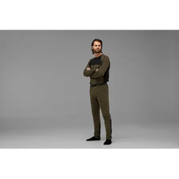 H&auml;rkila Herren Lang-Unterhose Johns heat USB-C Willow Green/Black