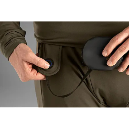 H&auml;rkila Herren Lang-Unterhose Johns heat USB-C Willow Green/Black