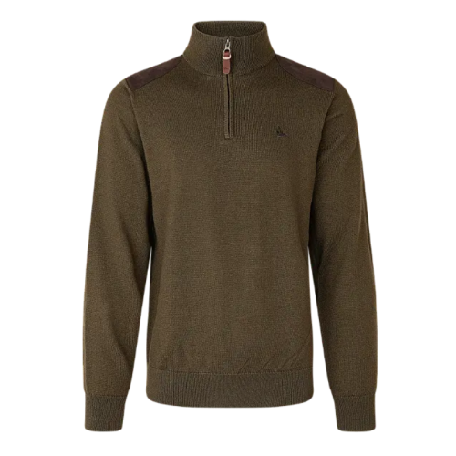 Seeland Herren Pullover Pine mit halben Reißverschluss Light Pine