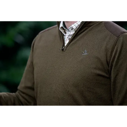 Seeland Herren Pullover Pine mit halben Rei&szlig;verschluss Light Pine