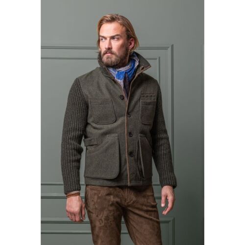 Habsburg Herren Outdoor Gilets aus Schurwolle Liemberg Dunkelgrün