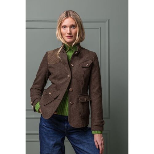 Habsburg Damen Jacke Indoor aus Schurwolle Filippa Schlamm