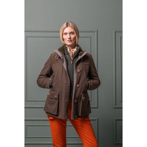Habsburg Damen Jacke Outdoor aus Schurwolle Anita Schlamm