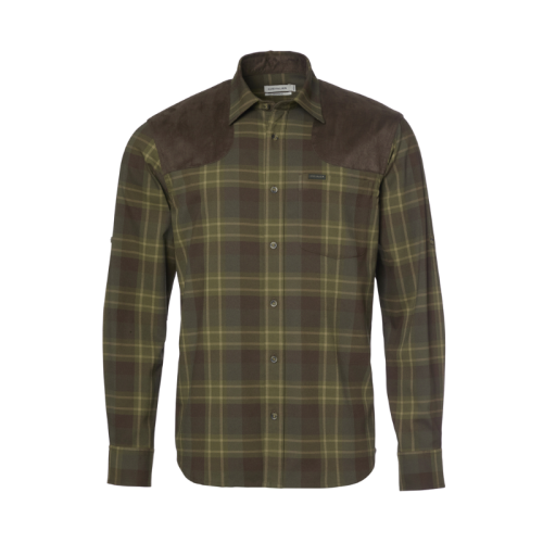 Chevalier Herren Shirt Chill Shooting Fit Coolmax Pinegrove Green Checked