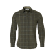 Chevalier Herren Shirt Walton Light Cord Hunter Green Checked