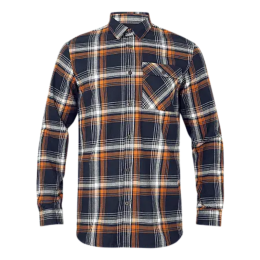 Seeland Herren Hemd Glen Dark Brown/Camel Check